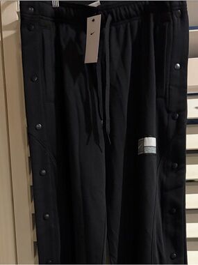 Nike Black Snap-Button Track Joggers